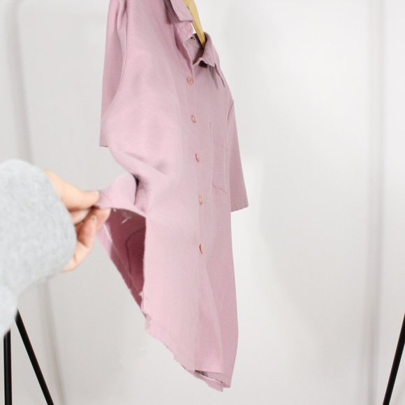 *Haggar Pink Button Up Bowling Shirt - Picture 6 of 7